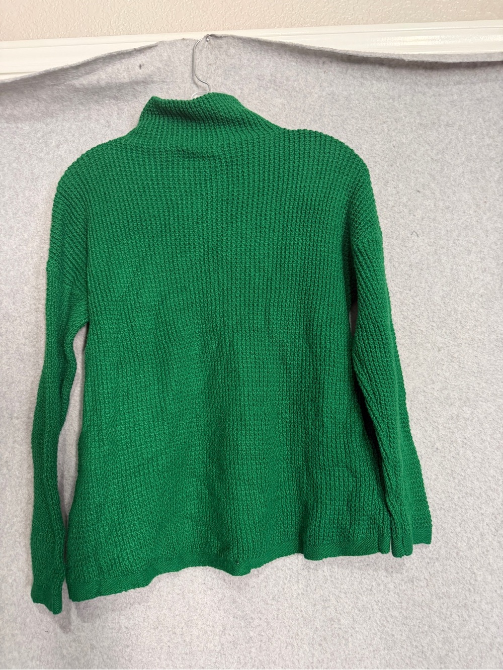 J. Jill Emerald Green Knit Turtleneck Sweater - Picture 2 of 11